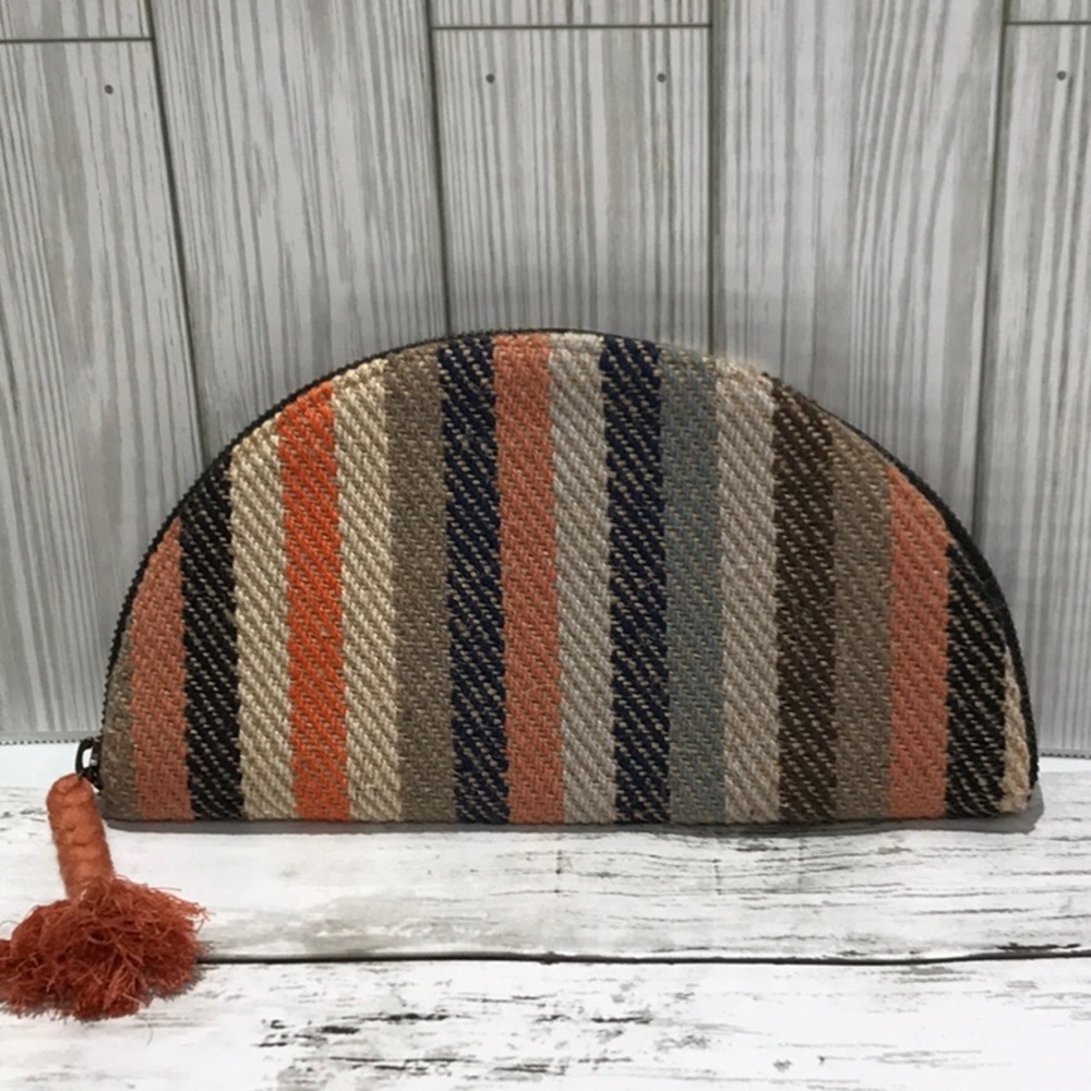 Universal Thread Multicolor Striped Wristlet